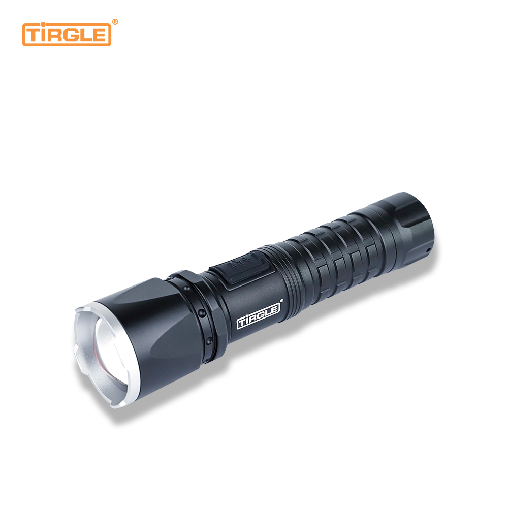 HL-5011 Aluminium mixtura telescopica obscuratio multi-munus multi-muneris Type-C rechargeable emergency rechargeable thesauri potestatis ostentationis facem