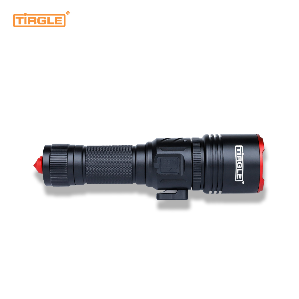 HL-5003 Laser retractabilis albus laser focusing USB velox crimen portatile nox velit domus flashlight IMPERVIUS telescopic focusing