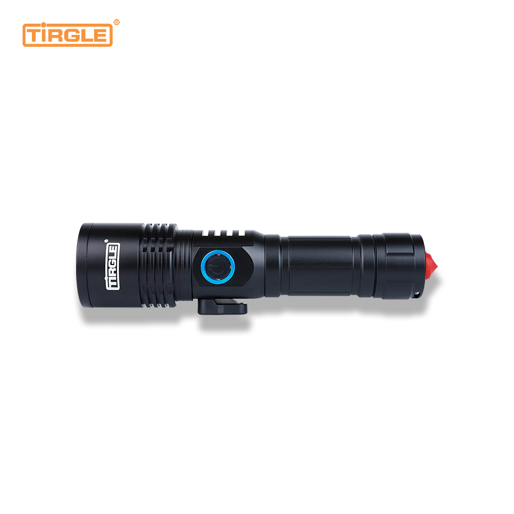 HL-5010Pro 3-celeritate lucis aperta aluminii mixtura flashlightSafety HammerRope cutterTelescopic focusType-C festinanter praecipiens USB ad crimen mobile phoneWaterproof facem